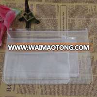 Factory wholesale pvc Credit card holder with Ziplock Note Holder For Office Stationary