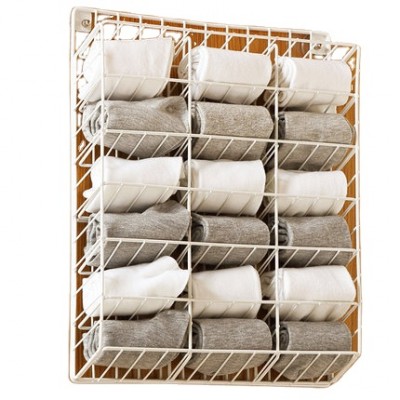 Hot sale multi - layer wardrobe basket for home