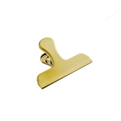 Nordic brass gold  handle long tail sealing clip handle metal folder